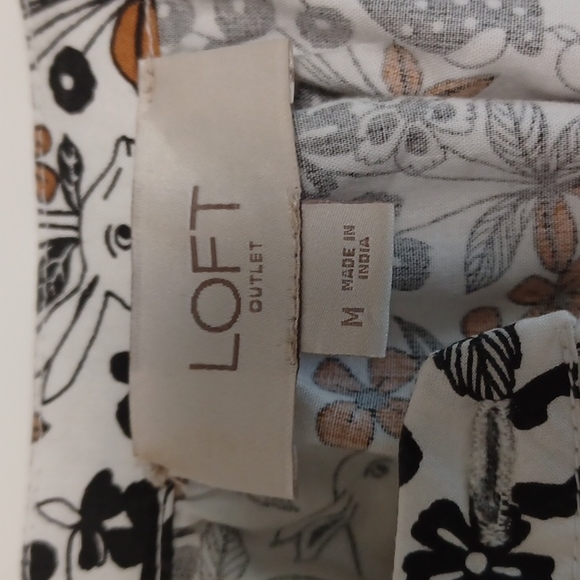 LOFT Outlet animal print blouse - Picture 8 of 10